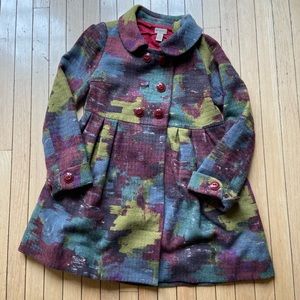 Anthropologie babydoll Double Breasted Vintage Inspired Coat